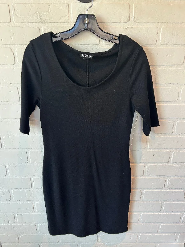 Ruffled Hem Dress Dress Casual Midi By Top Shop In Black, Size: M