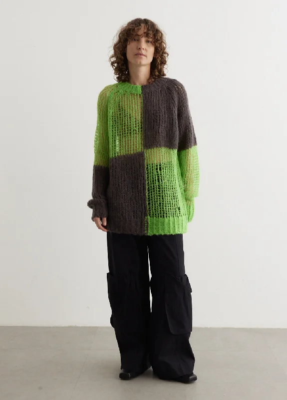 Colorful Casual Sweaters Kookey Mohair Sweater